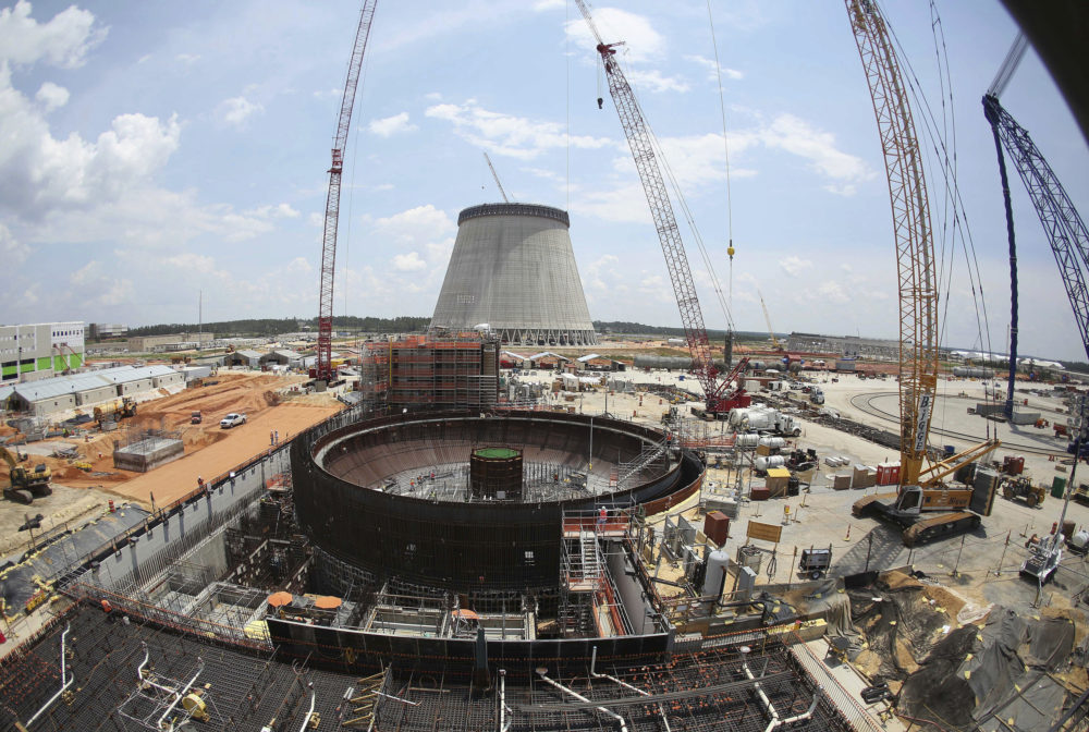 This 2014 photo shows construction on a nuclear reactor at Plant Vogtle power plant in Waynesboro, Ga. (John Bazemore/AP)