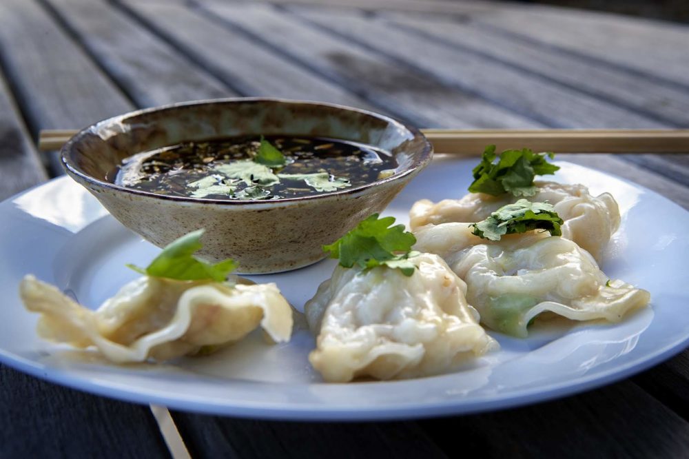 Crabmeat and Ginger Dumplings (Jesse Costa/WBUR)