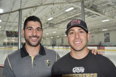 Nick (left) and Anthony Robone (right) grew up as hockey fans in Las Vegas. (Susan Valot)