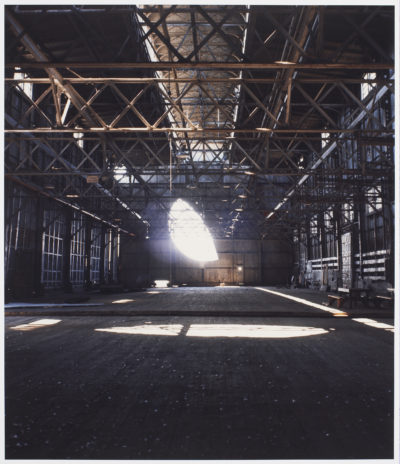 Gordon Matta-Clark, &quot;Day's End (Pier 52),&quot; 1975. (Courtesy of the estate of Gordon Matta-Clark and David Zwirner)