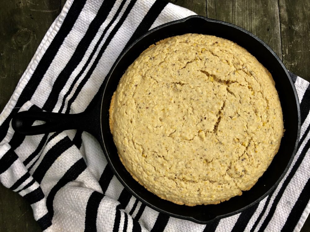 Cornbread made by the author (Andrea Shea/WBUR)