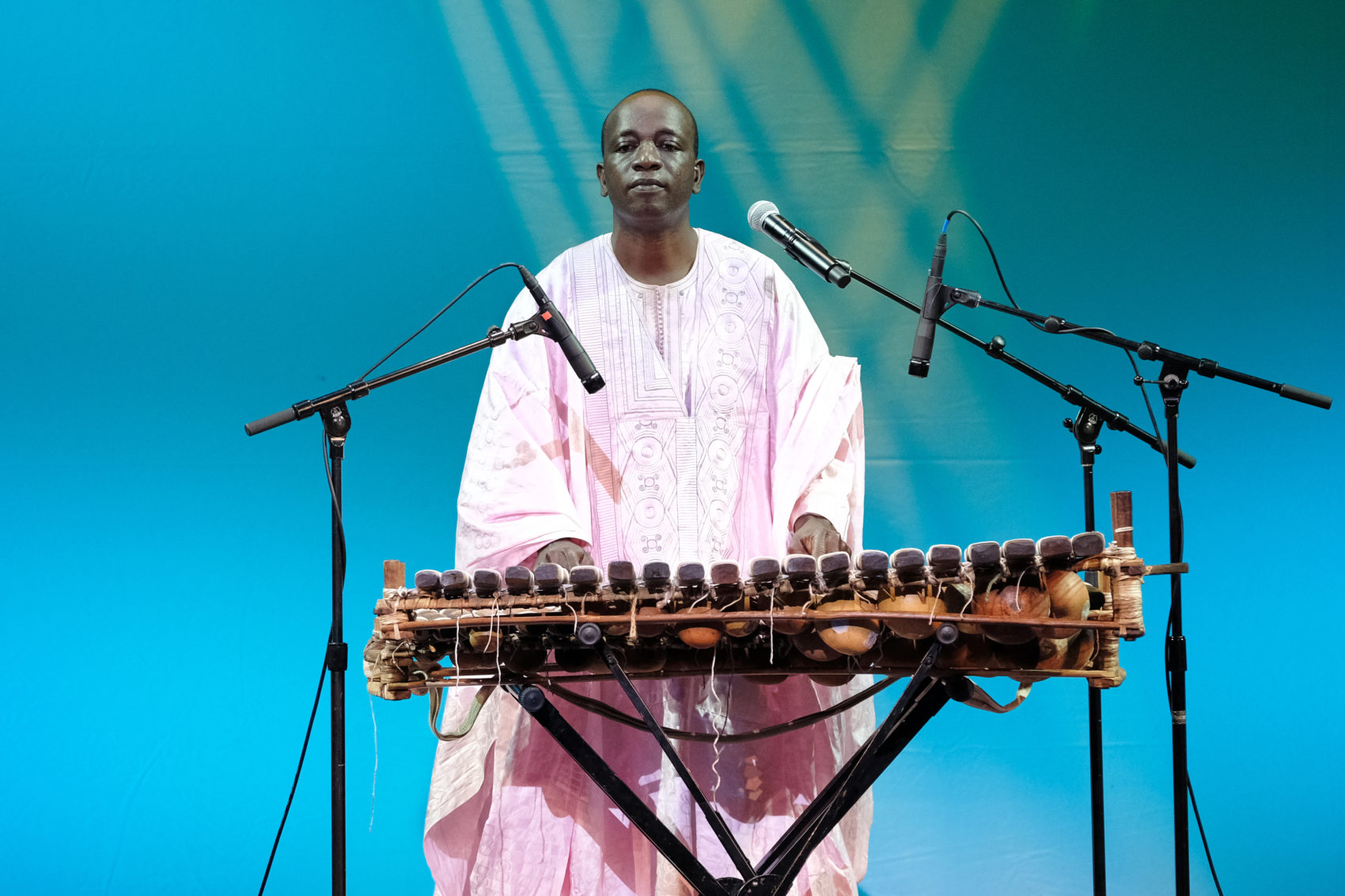 Eight hundred years ago, the ancient emperor Sundiata Keita who founded the Mali empire, appointed Balla Kouyaté’s family as guardians of the balafon. Since then, every male relative has learned to play what is considered a sacred instrument. (Courtesy Tom Pich)
