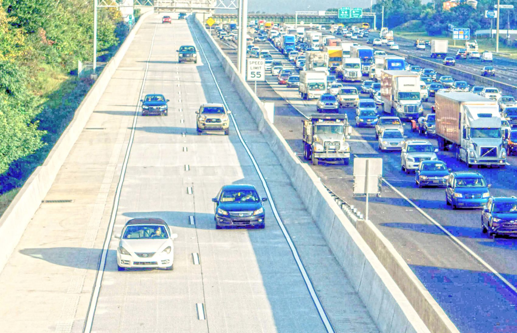 Tolled express lanes in Georgia. (Georgia Department of Transportation)