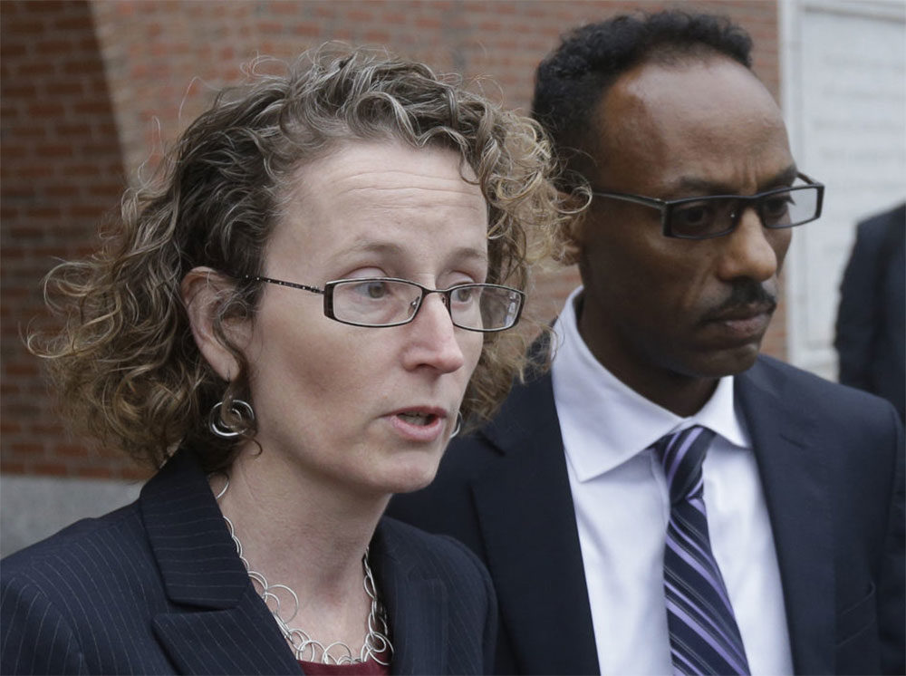 Susan Church, left, and fellow attorney Derege Demissie, in 2015. (Stephan Savoia/AP)
