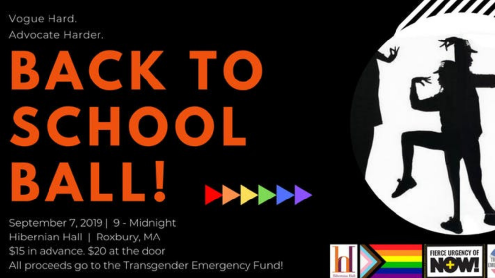 The flyer for the Back To School Ball (Courtesy Mass NOW)