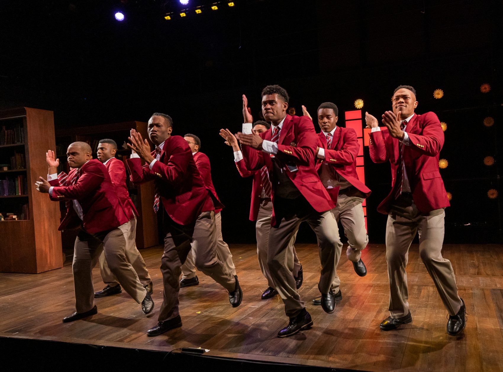 The cast of SpeakEasy Stage's Production of "Choir Boy." (Courtesy Nile Scott Studios)