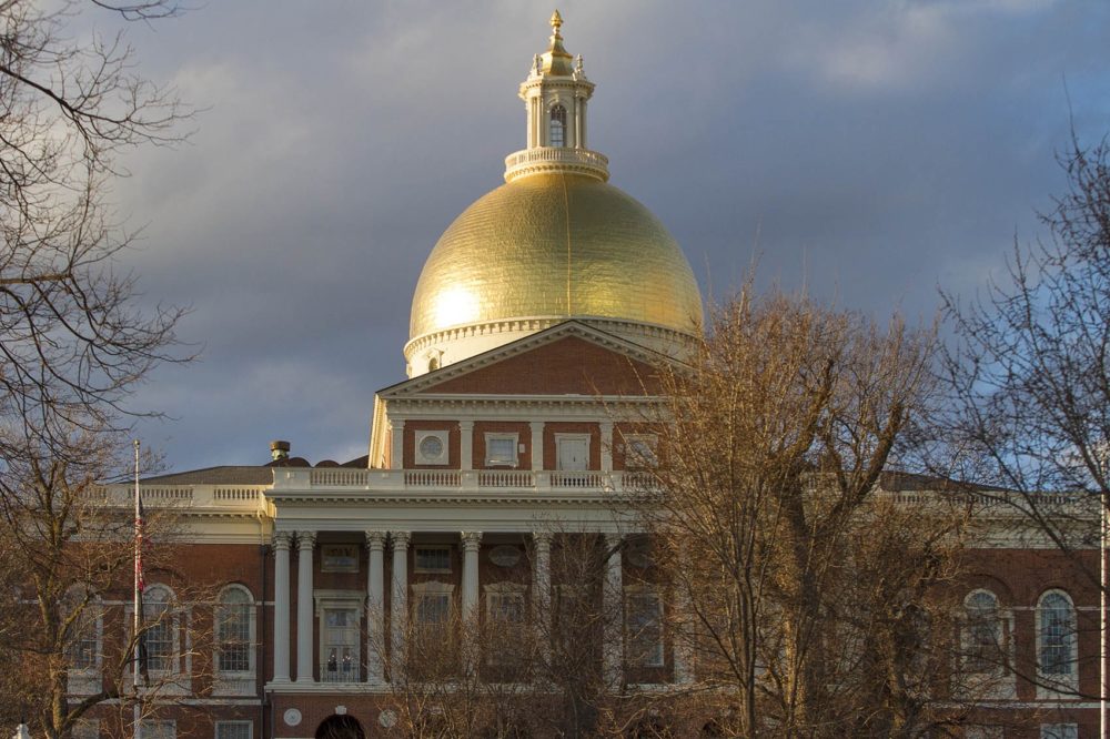 The Massachusetts State House is shown. (Jesse Costa/WBUR)