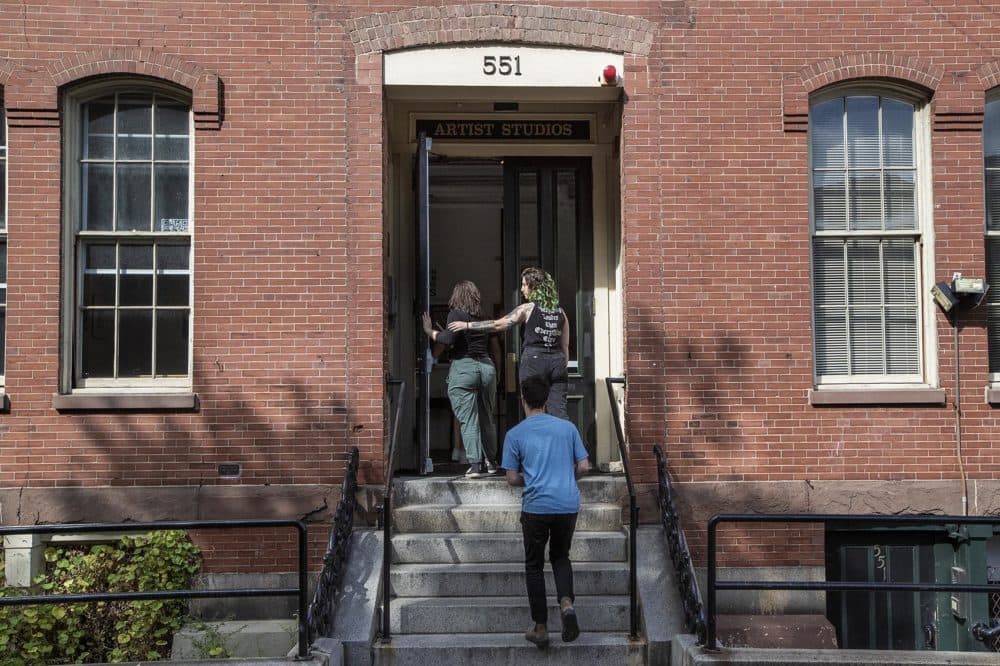The BCA's Artist Studios Building at 551 Tremont Street in Boston. (Jesse Costa/WBUR)
