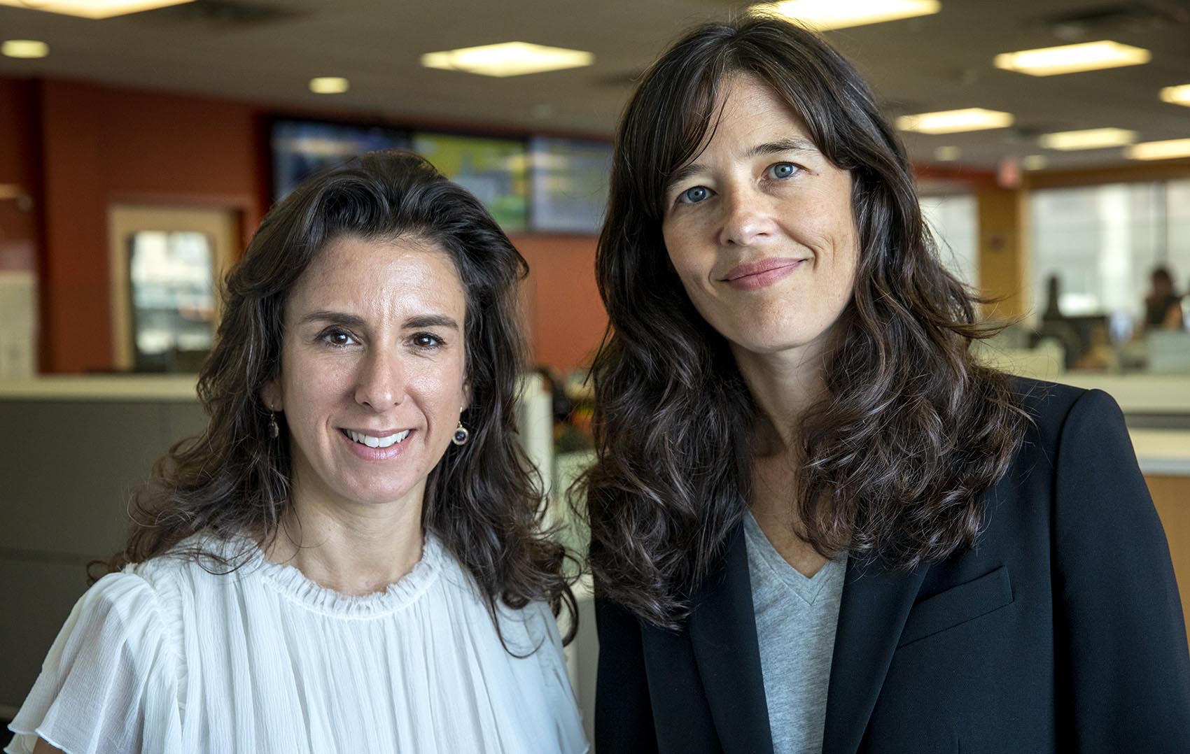 Pulitzer Prize-winning reporters Jodi Kantor and Megan Twohey’s new book is "She Said: Breaking the Sexual Harassment Story That Helped Ignite a Movement." (Robin Lubbock/WBUR)