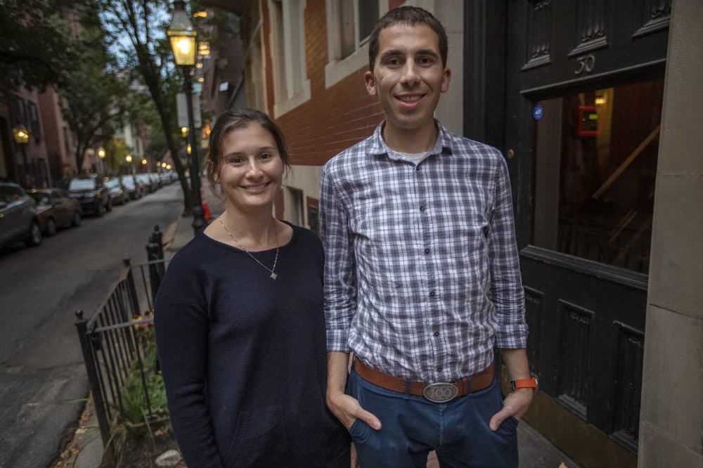 Carlos and Kate Rodriquez (Jesse Costa/WBUR)