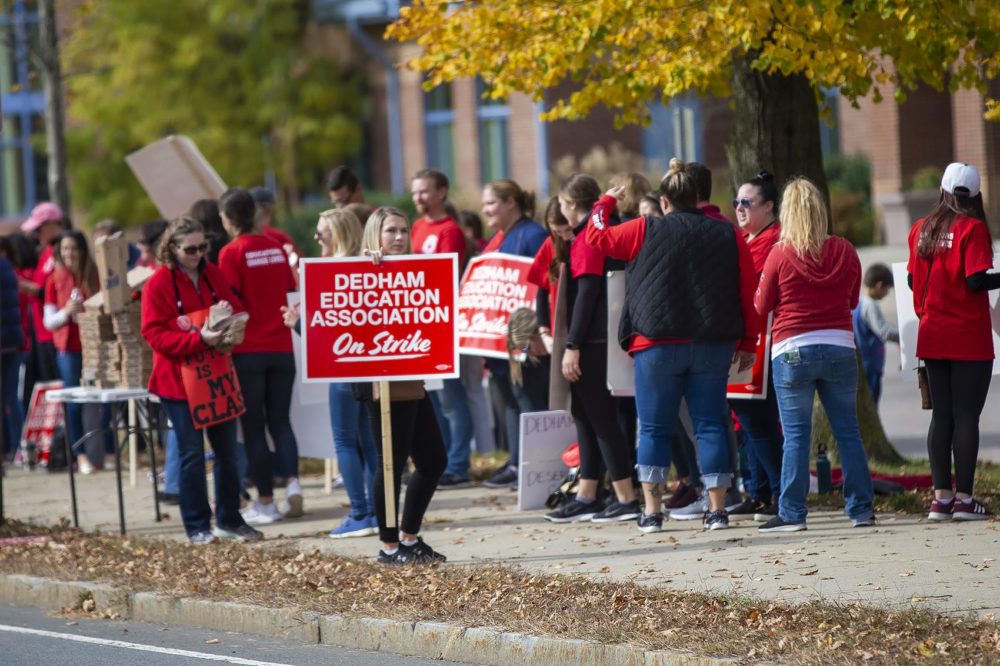 Schools Close In Dedham As Teachers Go On Strike | Radio Boston