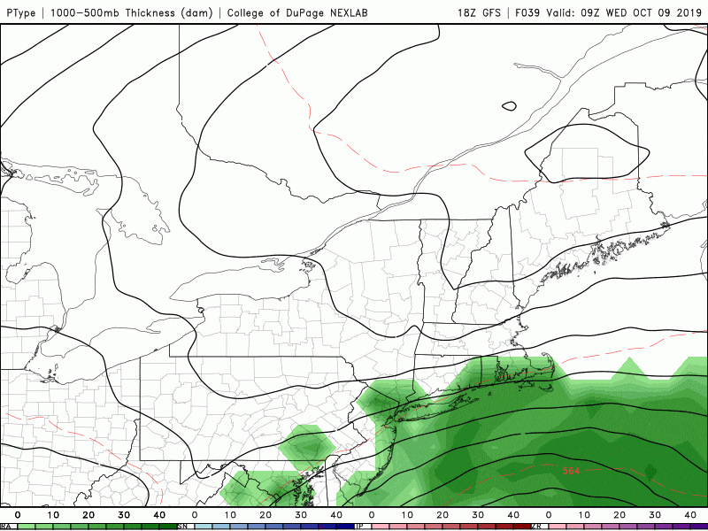A coastal storm will spin rain into southern New England Wednesday into Friday. (Courtesy COD Weather)