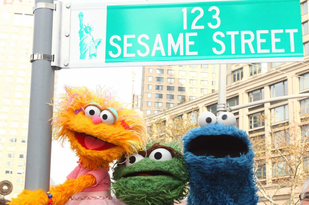 Sesame Street characters pose under a &quot;123 Sesame Street&quot; sign at the &quot;Sesame Street&quot; 40th Anniversary temporary street renaming in Dante Park on Nov. 9, 2009 in New York City. (Astrid Stawiarz/Getty Images)