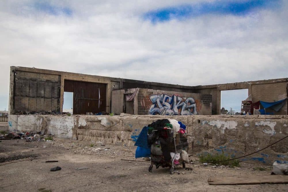 Some homeless people in Bakersfield, California, have turned this area into an encampment for shelter. (Photo by Michael K. Chadburn)