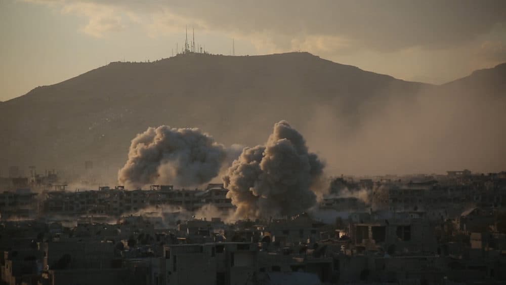 Explosions in Ghouta, Syria. (National Geographic)