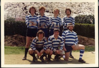 Mike Galbraith (top right) played on the 1974 Yokohama Country &amp; Athletic Club. (Courtesy Mike Galbraith)