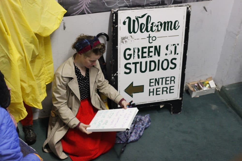 Green Street Studios opened in 1991, three years before Massachusetts repealed rent control. Since then, rents in Cambridge have doubled, according to the city’s recent Envision report. (Jenn Stanley for WBUR)