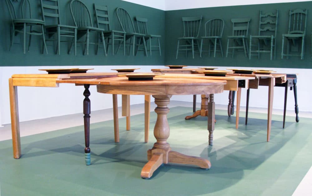 Mags Harries &quot;One-Legged Table.&quot; (Courtesy)