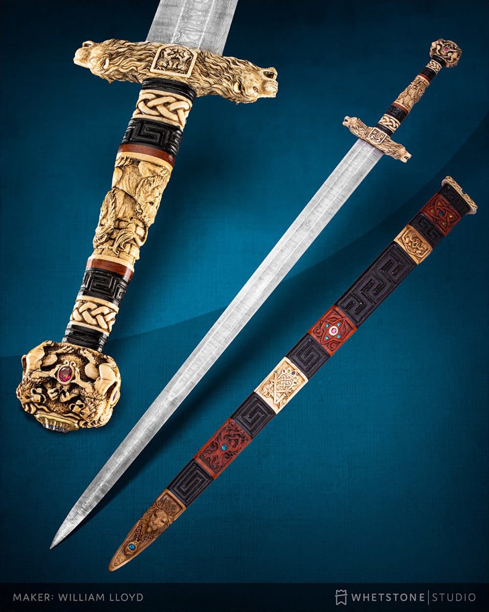 One of William Lloyd's swords. (Courtesy of William Lloyd)