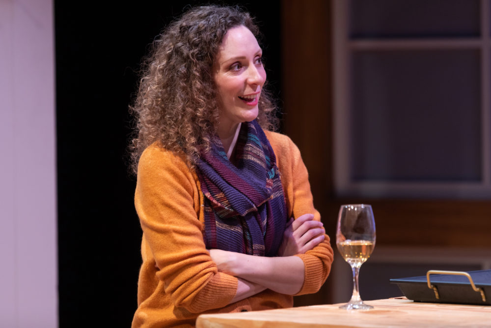 Marianna Bassham in SpeakEasy Stage's Production of &quot;Admissions.&quot; (Courtesy Maggie Hall Photography)