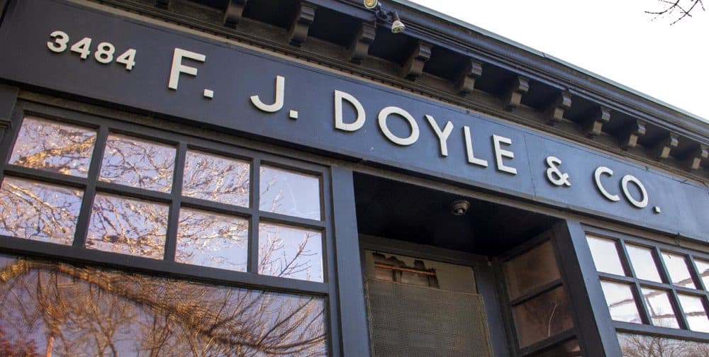 The front of Doyle's pub in Jamaica Plain. (Meghan B. Kelly/WBUR)