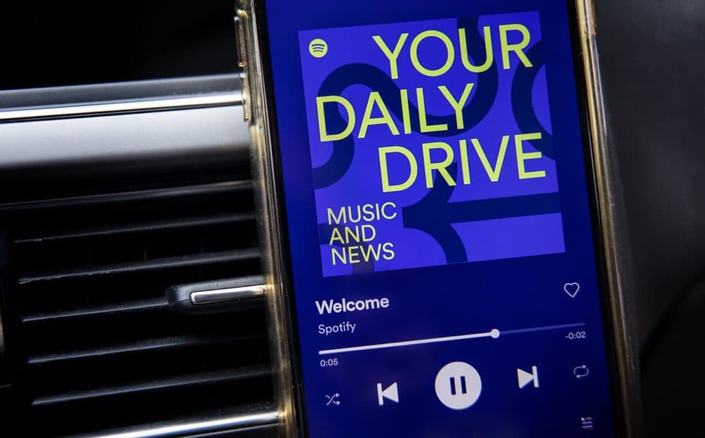 Does Spotify's &quot;Your Daily Drive&quot; live up to the streaming giant's promise of a &quot;seamless and unified&quot; listening experience? (Robin Lubbock/WBUR)