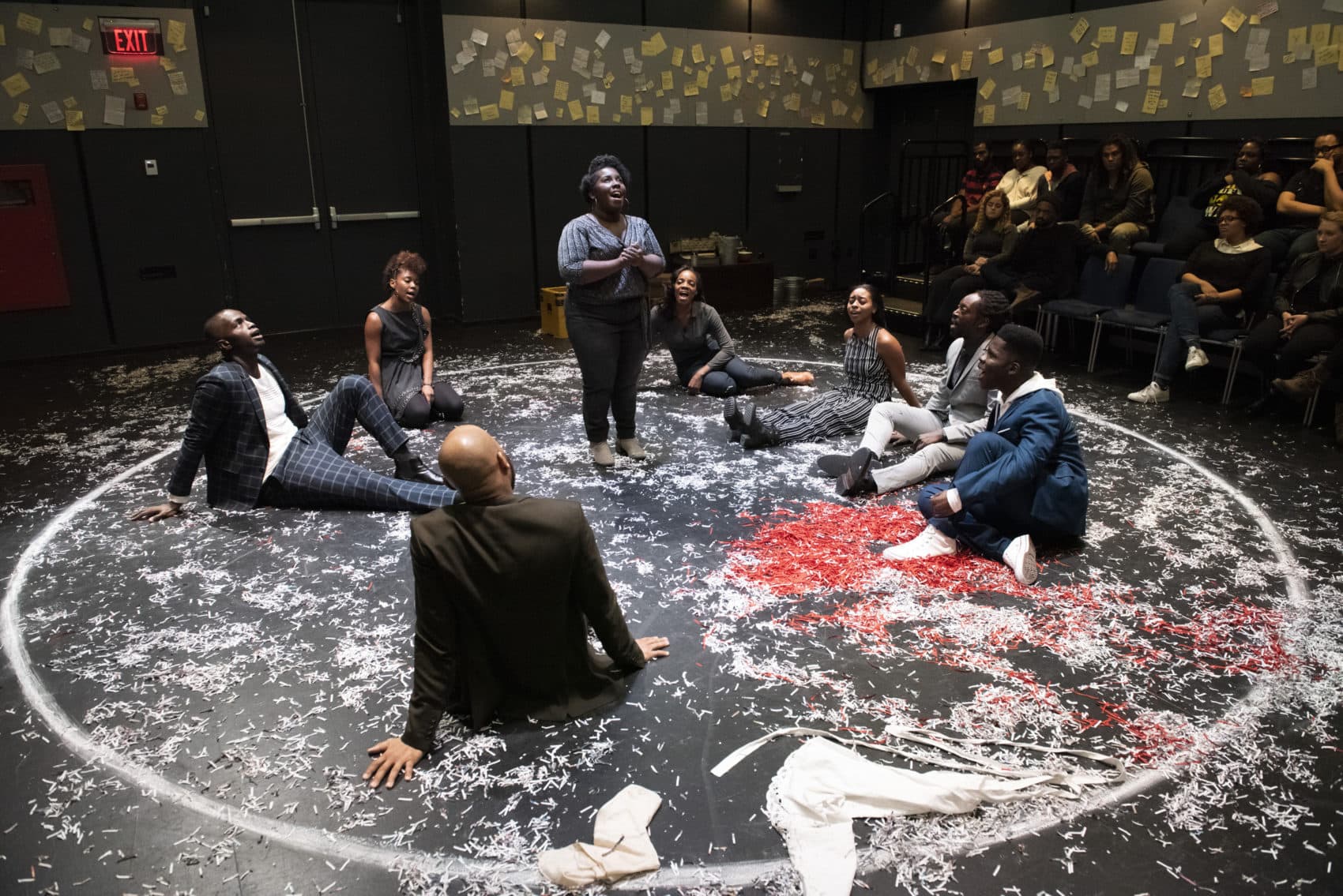 The cast of "What to Send Up When It Goes Down." (Courtesy Ahron R. Foster)