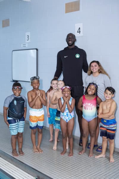 Tacko and his swimming lesson mates. (Boys &amp;amp; Girls Clubs of Boston and Gretjen Helene Photography)