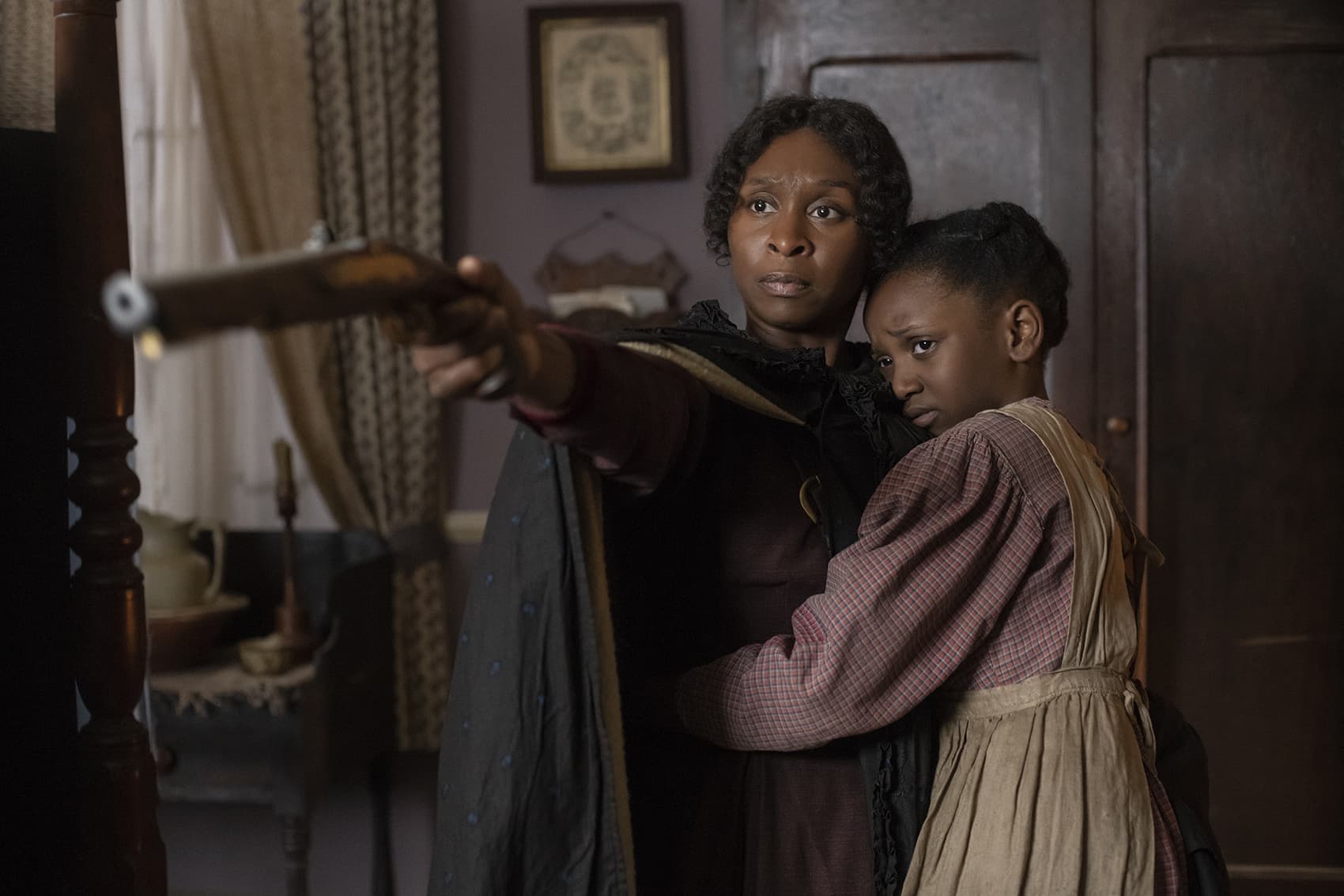 Cynthia Erivo stars as Harriet Tubman and Aria Brooks as Anger (age 8) in "Harriet," a Focus Features release. (Glen Wilson/Focus Features)