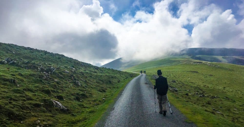 Luke Hutchins on his first day of walking the Camino de Santiago through the Pyrenees. (Courtesy Mark Joseph Peredo)