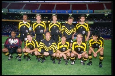 The 1996 Columbus Crew (Al Bello /Allsport) 