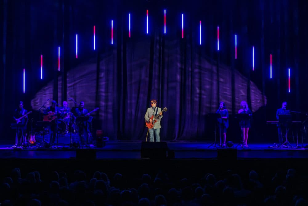 A Roy Orbison hologram performing as part of the “Roy Orbison and Buddy Holly: The Rock ‘n’ Roll Dream Tour.” (Courtesy BASE Hologram Productions)