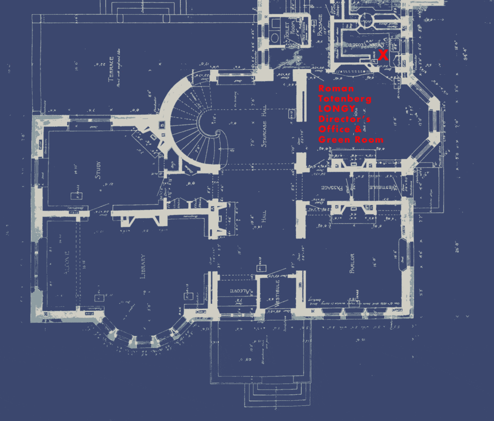 The location of Roman Totenberg's Longy School of Music office is shown. (Courtesy of Emily Arkin, Longy School of Music)