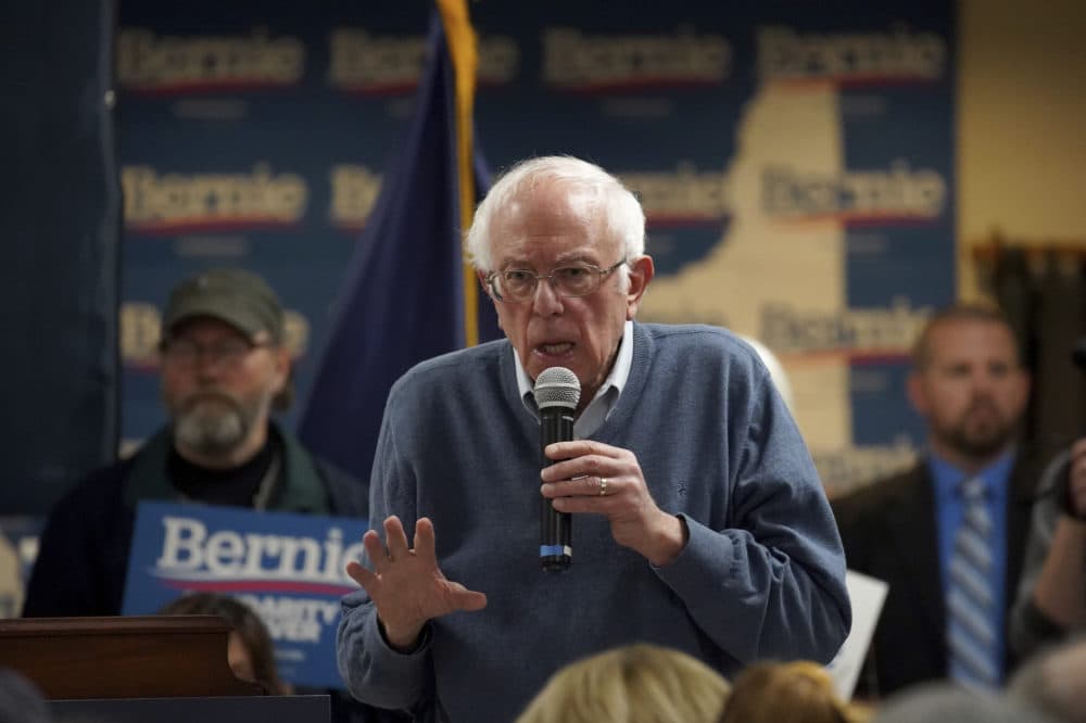 Democratic presidential candidate Sen. Bernie Sanders, I-Vt., speaks during a campaign stop on Nov. 24 in Hillsboro, N.H. (Mary Schwalm/AP)