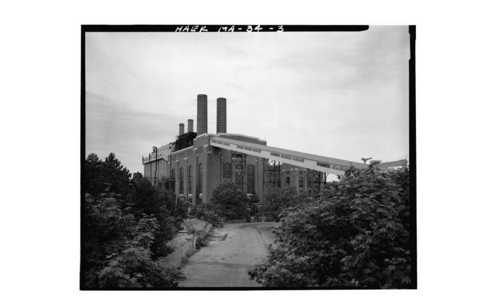The Edgar Power Station. (Library of Congress, Prints &amp; Photographs Division, HAER MASS,11-WEYMO,6-)