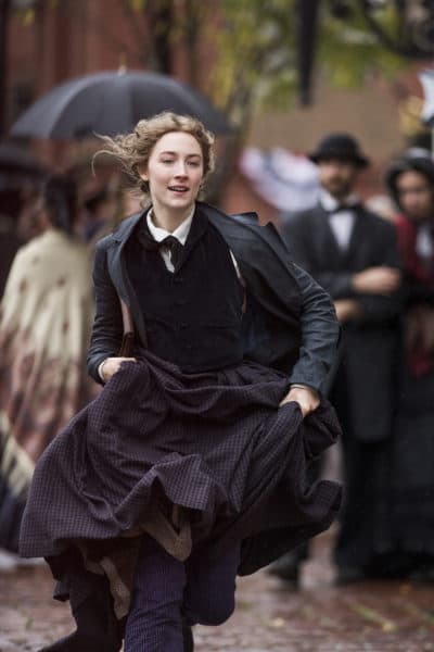 Saoirse Ronan as Jo march in Greta Gerwig's &quot;Little Women.&quot; (Courtesy Wilson Webb/CTMG)
