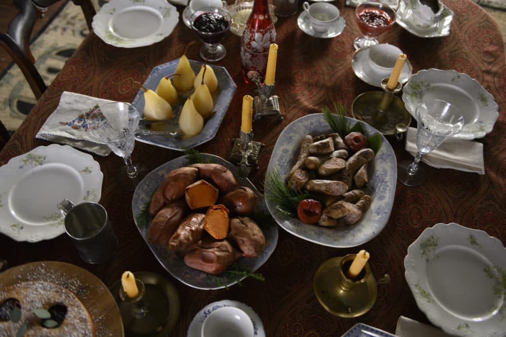 The food prepared for Christmas morning at the March home. (Courtesy)