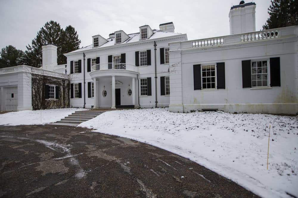 The house in Concord that became the Laurence House for the film. (Jesse Costa/WBUR)