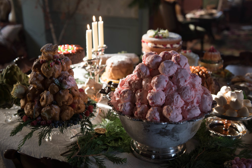 Mounds of pink ice cream for the feast. (Courtesy)