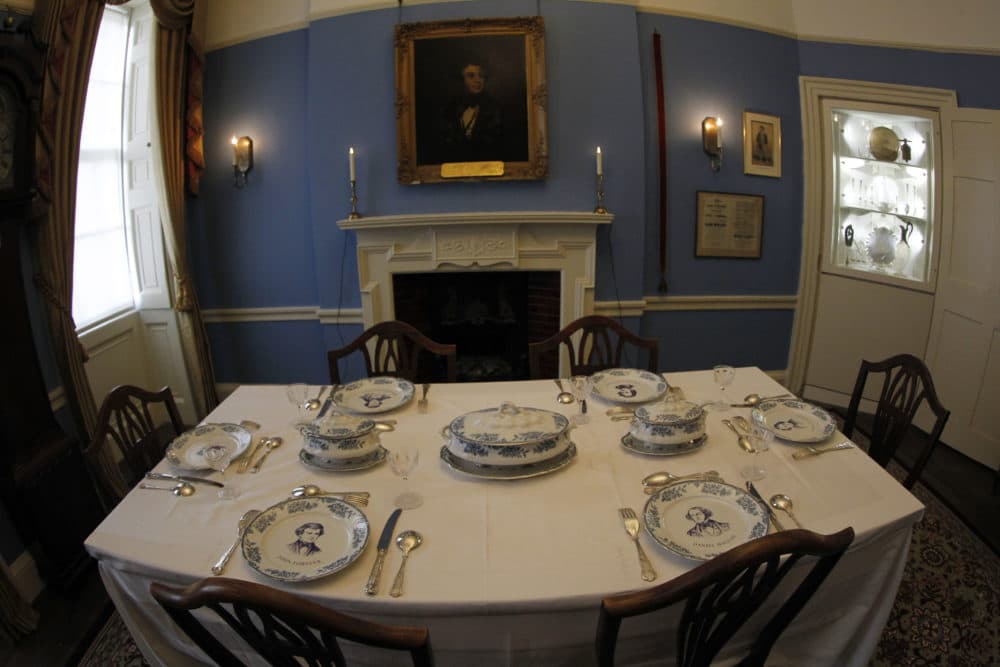 The dining room of Charles Dickens' home, part of the Charles Dickens Museum in London, Wednesday, Dec. 5, 2012. (Sang Tan/AP)