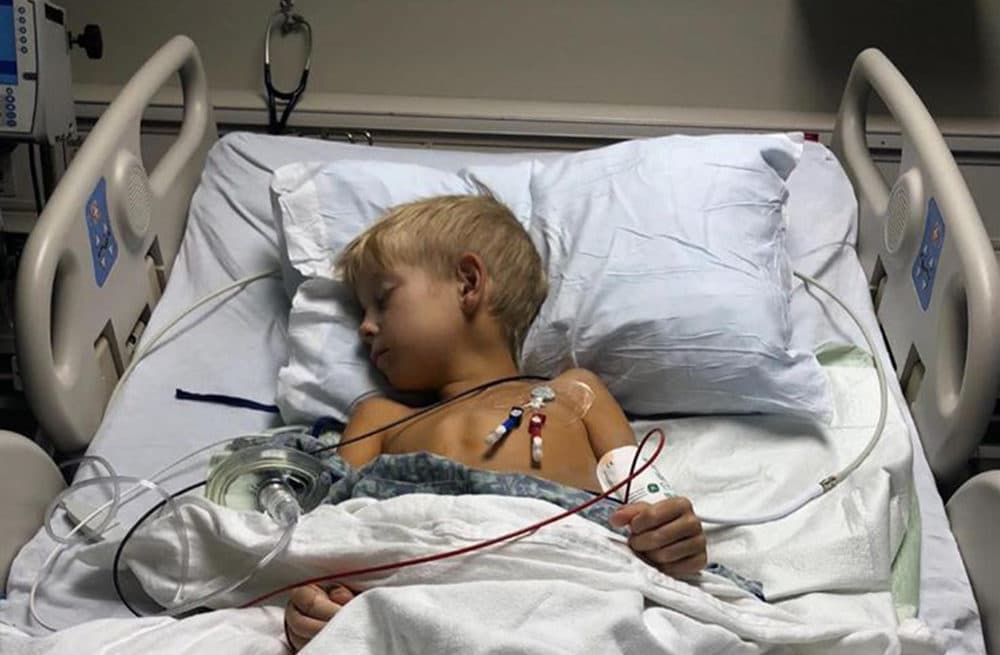 Aaron Ritz after his diagnosis in August of 2018. (Courtesy Aaron's Army) 