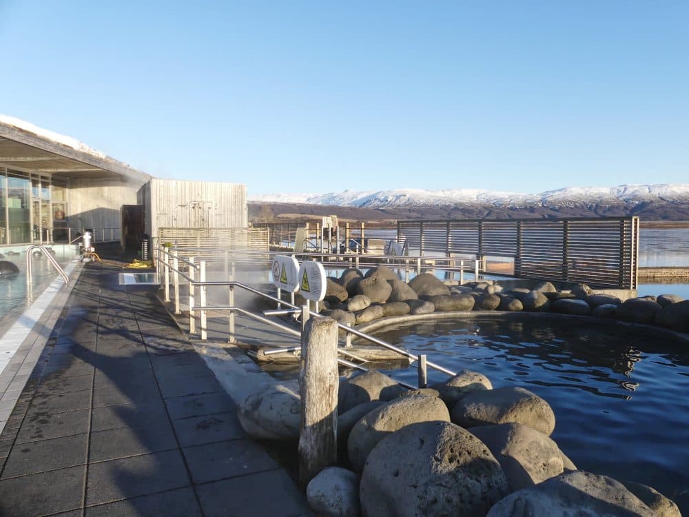 Natural geothermal baths at Laugarvatn Fontana spa (Karyn Miller-Medzon/Here &amp; Now)