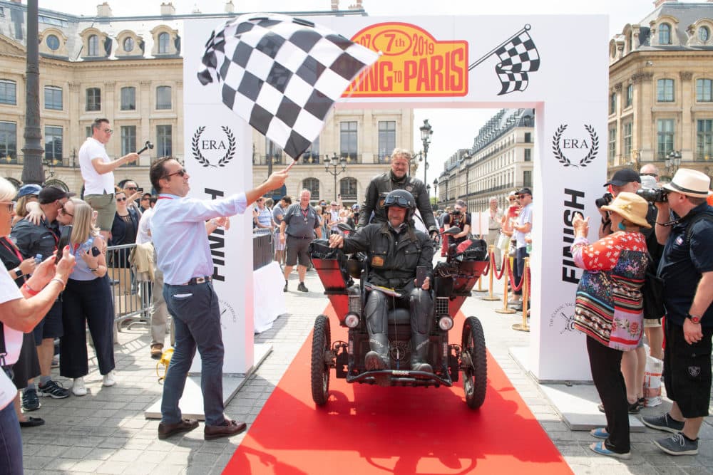 Anton and Herman crossed the finish line in Paris, finishing what Pons started 112 years earlier. (Gerard Brown)