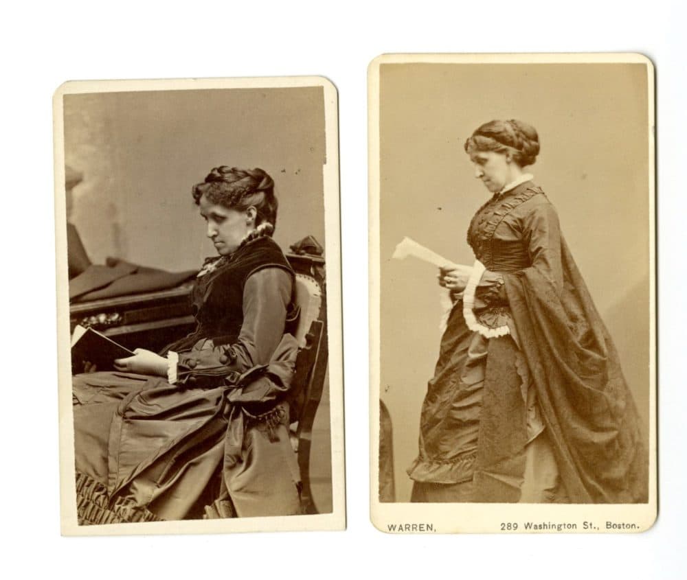 Photos of Louisa May Alcott from the archives of Harvard's Houghton Library. (Courtesy)