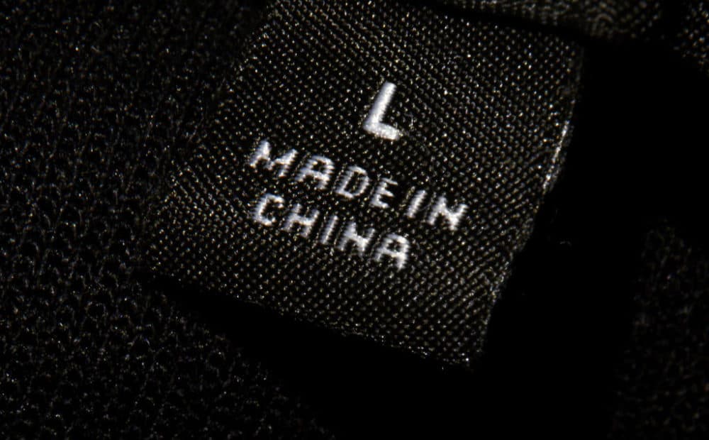 A label inside an item of clothing reading &quot;Made in China.&quot; (Johannes Eisele/AFP/Getty Images)