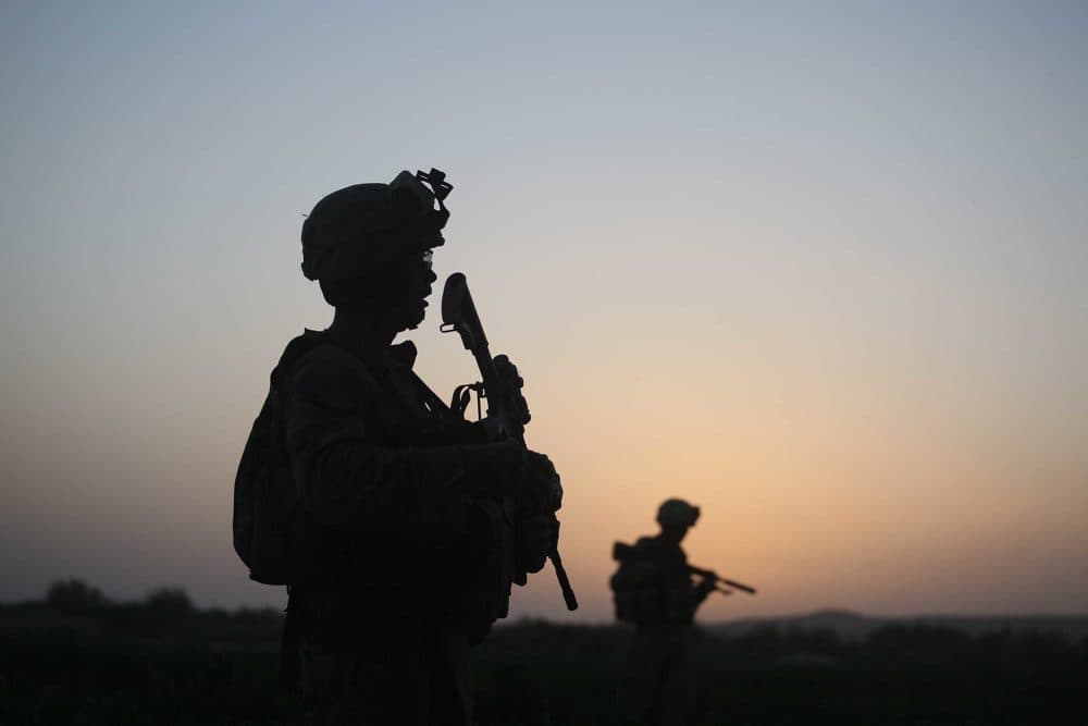 U.S. Marines step off in the early morning during an operation to push out Taliban fighters on July 18, 2009 in Herati, Afghanistan. (Joe Raedle/Getty Images)