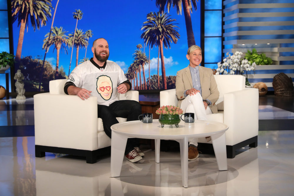 Jon Dorenbos has made several appearances on &quot;The Ellen DeGeneres Show.&quot; (Michael Rozman/Warner Bros./Courtesy Jon Dorenbos)