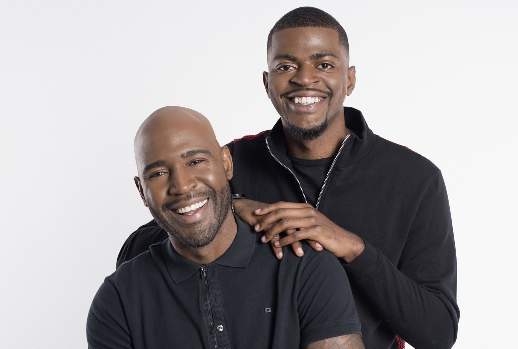 Karamo Brown and his son, Jason Brown. (Raen Badua)
