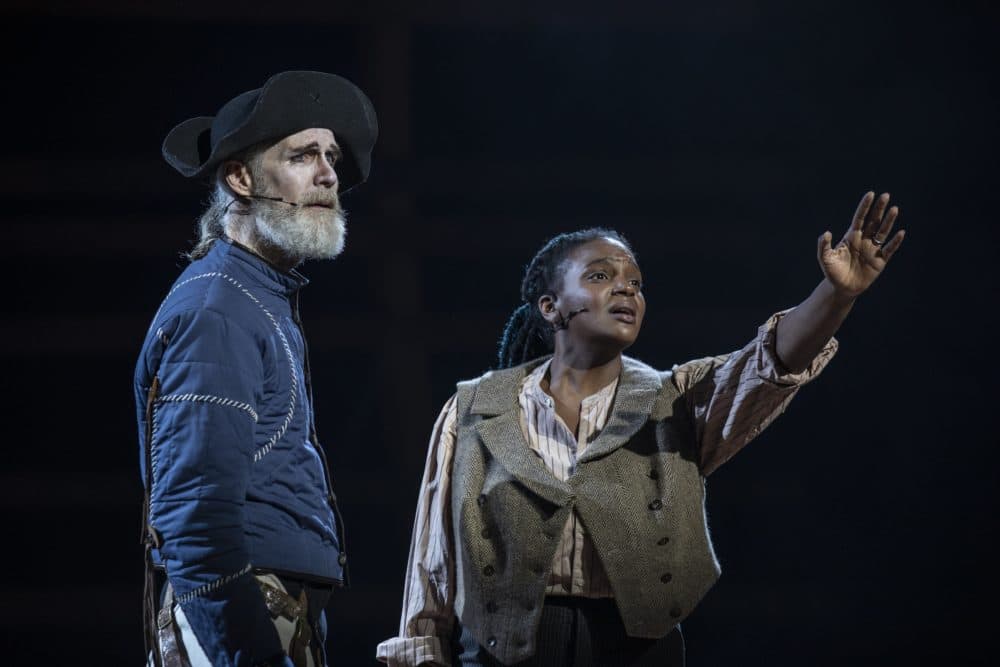 Tom Nelis and Starr Busby in &quot;Moby-Dick&quot; at the American Repertory Theater (Courtesy Maria Baranova)