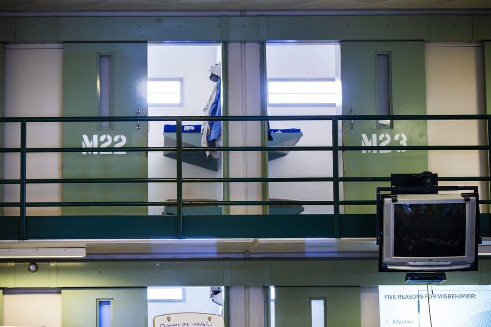 Inmate cells at Barnstable County Correctional Facility. (Jesse Costa/WBUR)